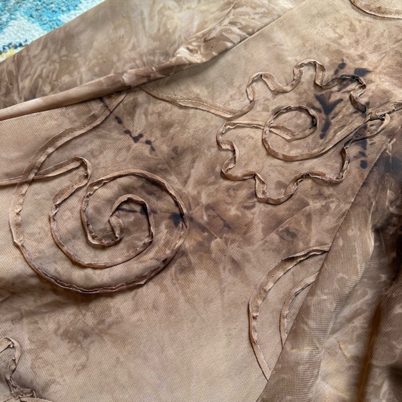 Vintage Y2K Dressbarn Tie Dye Boho Fairycore Skirt Size 6 - Picture 10 of 12